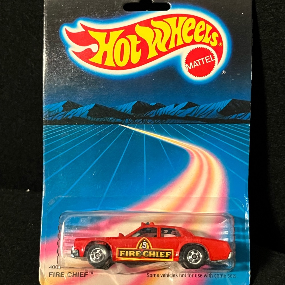 Hot Wheels Fire Chief Car Red #4005 Mattel NEW Sealed Toy 1988 Vintage